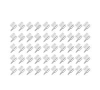 DeVow 100/10 pièces Vis autotaraudeuses Support de plaque de rangement Supports de cloison de penderie Supports d'étagère à vis de fixation avec manchon antidérapant(50Set (100PCS))