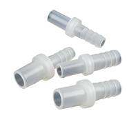 DeVow 3~100 pièces 9.5~18mm plat à 8 10mm PP pagode connecteurs directs réservoir d'aquarium pompe à air tuyau Joint accessoires d'irrigation(P16-10mm,5 pieces)