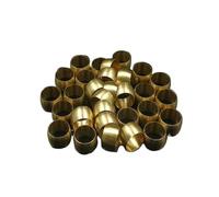 DeVow Ajustement 3/4/5/6/8/10/12/14/16mm 1/4 "OD Tube laiton baril manchon de Compression bague de virole(10mm Thicker)