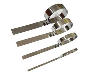 DeVow Bande d'aluminium inoxydable 1M 304, ensemble de rouleaux de 10-50mm X 0.1-0.5mm(0.5x40x1000mm)