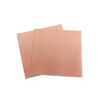 DeVow Bande de cuivre pur à 99.9% d'épaisseur 0.5-6mm, bande rouge, plaque d'aluminium, barre, matériel de bricolage(0.8x200x300mm 1Pcs)