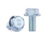 DeVow Boulons hexagonaux externes M5, M6, M8, zingués Blancs de qualité 8.8, avec Coussinet de Ceinture, 8, 10, 20, 30, 70, 130 mm(M5X8MM 20PCS)