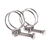 DeVow Collier De Serrage À Double Fil En Acier Inoxydable 304, 1 Pièce | Kit D'assortiment Cerceau De Gorge Clip De Tuyau Cerceau De Tuyau Fixe(13-16 x 1.8mm)