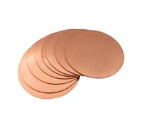 DeVow Disque en cuivre T2, jeu de plaques rondes 15-29mm X 0.1-5mm, 5 pièces/lot
