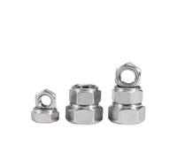 DeVow Écrou autobloquant hexagonal en acier inoxydable 304, lot de 1 à 20 pièces, M3, M4, M5, M6, M8, M10, M12, M14, M16, M18, M20, M22, M24, M27, M30(304,M5-20pcs)