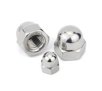 DeVow Écrou borgne DIN 1587 M3 M4 M5 M6 M8 M10 M12 M14 M16 M20 M24 Acier inoxydable 304 Nylon noir Laiton Couvercle Dôme Écrous borgnes(304 Stainless Steel,M22 (1pcs))