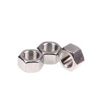 DeVow Écrou hexagonal à filetage fin DIN934 M3~M20 Acier inoxydable SUS 304 M6*0.75,M8*1.0,M10*1.0/1.25,M12*1.0/1.25/1.5,M14*1.5,M16*1.5,M20*1.5(M12x1.0 (5pcs))