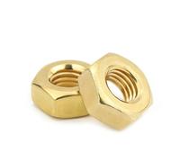 DeVow Écrou hexagonal en laiton Écrou en laiton M2 M2.5 M3 M4 M5 M6 M8 M10 M12 Filetage métrique(Brass,M12x1.75 (3pcs))