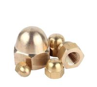 DeVow Écrous borgnes hexagonaux en cuivre M3 M4 M5 M6 M8 M10 M12 M14 M16 M18 M20 M22 M24(M22 1pc)