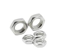 DeVow Écrous de blocage hexagonaux plats en acier inoxydable 304 DIN439, lot de 2 à 100 pièces, M2,5, M3, M4, M5, M6, M8, M10, M12, M14, M16, M18, M20, M22, M24(M8 (20pcs))