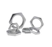 DeVow Écrous hexagonaux à dents fines, chanfreinés d'un côté, en acier au carbone zingué, M6, M8, M10, M12, M14, M16, à pas fin, super fins(M16x1.5x3 10pcs)