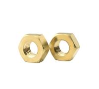 DeVow Écrous hexagonaux en laiton massif et cuivre DIN934 M1.2 .4 .6 M2 .5 M3 M4 M5 M6 M8 M10 M12(M2-100pcs)