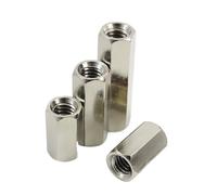 DeVow Entretoise hexagonale en laiton M3*L femelle nickelée entretoise filetée vis écrou long hexagonal(12mm 100pcs)