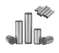 DeVow Goupilles cylindriques pleines en acier trempé 45# à goupille parallèle fixe GB119 M3M4M5M6M8M10M12M16M20(M10-10pcs,60mm)