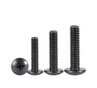 DeVow Lot de 10 vis électroniques en acier au carbone plaqué noir M2 M2.5 M3 M3.5 M4 M5 M6(10mm x10pcs,M4)