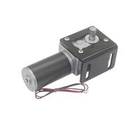 DeVow Moteur à engrenage à vis sans Fin 5840-31zy, Faible Vitesse de Rotation, Couple élevé, 12 V CC/24 V, avec Support(5RPM_12V)