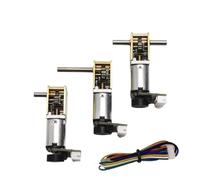 DeVow Moteur électrique Miniature N20-1218 CC 3V 6V 12V avec encodeur(Long Shaft,12V 540RPM_with Fixed Seat)