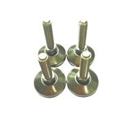 DeVow Pieds de nivellement réglables for tour, filetage, base pivotante, pieds articulés, vis M6/M8/M10, patins de meubles(M8x20mm(D3cm))