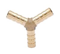 DeVow Raccord de tuyau en laiton, 3/4/6/8/10/12/14/16/19/25mm, barbelé égal/réduit le coude/Tee/Y/croix, 4 voies(Y Type,19mm Equal)