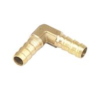 DeVow Raccord de tuyau en laiton, 3/4/6/8/10/12/14/16/19/25mm, barbelé égal/réduit le coude/Tee/Y/croix, 4 voies(Elbow,8mm Equal)