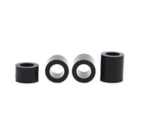 DeVow Rondelle ronde creuse en Nylon ABS noir, Non fileté, entretoise de rondelle, M3 M4 M5 M6 M8, 10 à 50 pièces(8mm,M4 50pcs)