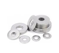 DeVow Rondelles plates épaisses extra larges en acier inoxydable M8 304 GB96, joints lisses surdimensionnés(M8x17x1.5 40pcs)