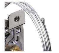 DeVow Thermostat de réfrigérateur à 2 broches WPF22-L, contrôleur de température en métal domestique,