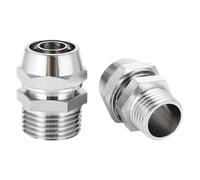 DeVow Tube de tuyau PC 4 6 8 10 12mm à 1/8 1/4 3/8 1/2 trachée, connecteur à vis rapide, composants pneumatiques en cuivre, Joint à torsion rapide(PC10-02,50 PCS)