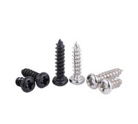 DeVow Vis autotaraudeuses noires M1 M1.2 M1.4 M1.5 M1.7 M2 M2.3 M2.6 M3, 1000 pièces(16mm,M2.6)