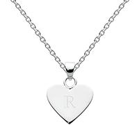 Dew - 9091HPR - Collier avec Pendentif Femme - Coeur - Initiale R - Argent 925/1000 3 gr - 45.7 cm