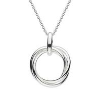 Dew 9832HP Collier orné d'un pendentif en forme de 3 anneaux, en argent sterling, 40,64 cm