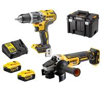 Pack 2 outils DEWALT DCK2080P2T (DCD796 + DCG405) XR 18V Li-Ion (2x5Ah)