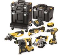Dewalt 18V Combo 6 éléments + 3 X 5.0Ah + 3X Tstak Dck654P3T