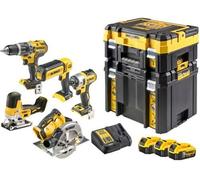 Dewalt 18V Combo Kit Dck500P3T (Dcd796 + Dcf887 + Dcs570 + Dcs335 + Dcl050) 3X5.0Ah 2X Tstak