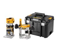 DEWALT - Affleureuse Défonceuse Compacte Brushless XR 18V 1/4" (8mm), avec coffret TSTAK, livré sans batterie, DCW604NT-XJ