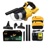 DeWalt-Aspirateur sans fil pour la construction industrielle et la maison sèche, outils électriques rechargeables, batterie 20V With 2×Battery