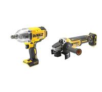 DeWalt - Boulonneuse à Chocs 1/2' Brushless XR 18V 5Ah Li-ion - DCF899NT-XJ & Meuleuse XR 18 V 125 mm Brushless DCG405NT (machine nue)