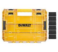 DeWALT Box Organizer / Grand ensemble de coffrets robustes (vide) + séparateurs (x6) DT70839