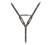 DEWALT Bretelles de ceinture à outils en cuir, dos en Y réglable, construction robuste (DWST550116)