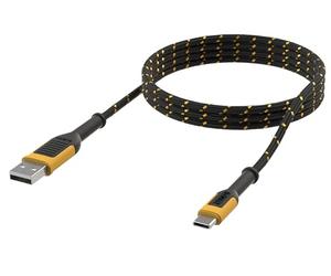 DEWALT Câble de charge renforcé USB A vers USB C de 3 m, construit avec des composants de qualité supérieure pour que chaque jour soit sans soucis