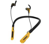 DEWALT Casque Bluetooth à Tour de Cou Heavy Duty, écouteurs sans Fil à Tour de Cou avec autonomie de 30 Heures + Isolation phonique, écouteurs sans Fil magnétiques sécurisés, Jobsite Pro, Jaune