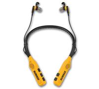 DEWALT Casque Tour de Cou Bluetooth Robuste 2 en 1 avec Haut-parleurs intégrés, Haut-Parleur Portable de Chantier et Casque Tour de Cou, Casque Bluetooth sans Fil, autonomie de Plus de 60 h, Jaune