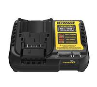 DEWALT Chargeur de Batterie Lithium-ION 12 V MAX/20 V Max, 4 A, étanche (DCB1104), Noir