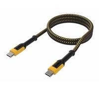 Dewalt Chargeur rapide USB C vers USB C (sortie maximale 100 W) câble de charge renforcé de 1,2 m Kevlar renforcé (résiste aux flexions et flexions répétées) pour une durée de vie extra longue