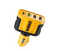 DEWALT Chargeur Voiture USB-C 4 Ports Robuste, Adaptateur Allume-Cigare 60 W Charge Rapide PD Type-C, Chargeur Automobile multiport Compatible iPhone 17/16/15 et Samsung