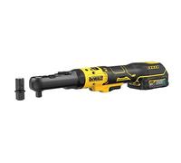 Clé à cliquet DEWALT XR 18V Brushless - Batteries 2 x 1.7 Ah - Têtes interchangeables 1/4', 3/8' et porte-embout hexagonal 1/4' - DCF510E2G-QW