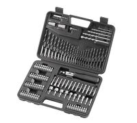 DEWALT Coffret de 109 Accessoires Percage Vissage.13 Forets HSS, 13 Mèches à bois, 5 Mèches Béton,50 Embouts de vissage 25mm, 13 Embouts 50mm, 10 Douilles, 2 Extracteurs de vis,1 Fraise, DT0109-QZ