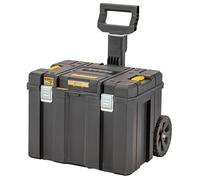DeWalt Coffret TSTAK Grande Contenance DWST83347-1 - Mobile avec Poignée Télescopique - IP54 - Emplacement Tag Tool Connect - Capacité de 50 kg