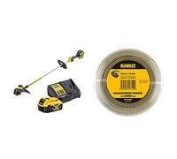 DEWALT - Coupe-Bordures Brushless XR 18V 5Ah Li-ION - DCM561P1-QW - 33 cm & XR LI-ION Câble électrique de Rechange pour débroussailleuses DeWalt DCM561P1/DCM561PB - 15,2 m x 2,0 mm - 18 V