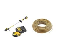 DEWALT - Coupe-Bordures Brushless XR 18V 5Ah Li-ION - DCM561P1-QW - Coupe Bordure sans Fil & Recharge de Fil Coupe Bordure 2,5 mm x 68,6 m - Bobine de Fil Remplacement